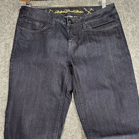 Buffalo Jeans Womens 3 Jarah Mid Rise Stretch Skinny Dark Wash Cotton Spandex - Picture 3 of 9